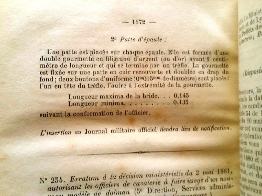 Le dolman dans l'armée française 1871-1914 20160713