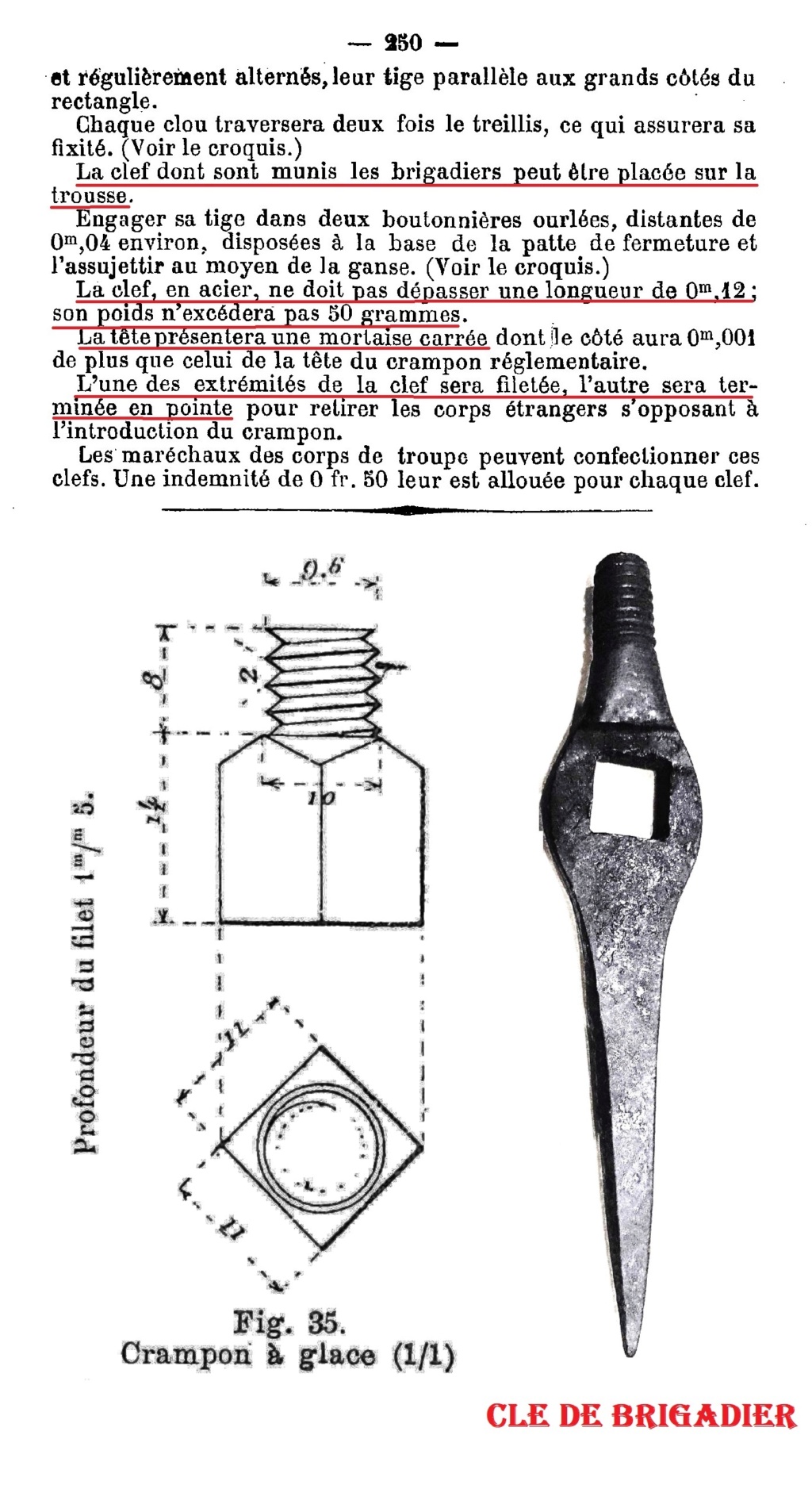 Sacoches et outils des maréchaux ferrants de l'armée (Cavalerie et artillerie)  - Page 4 250-cl10