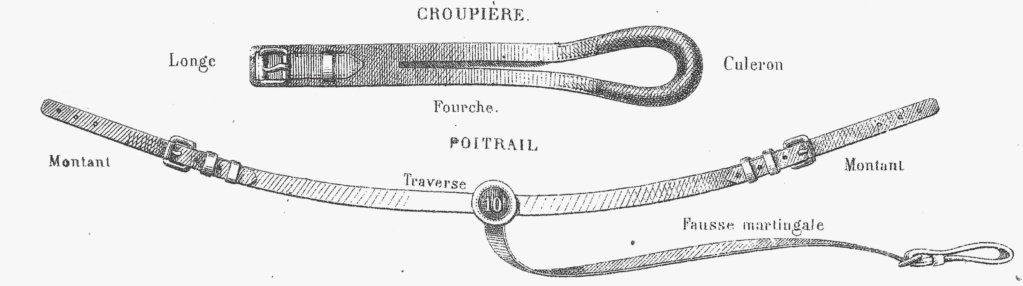 Etude d'une selle d'officier de cavalerie légère  58bis11