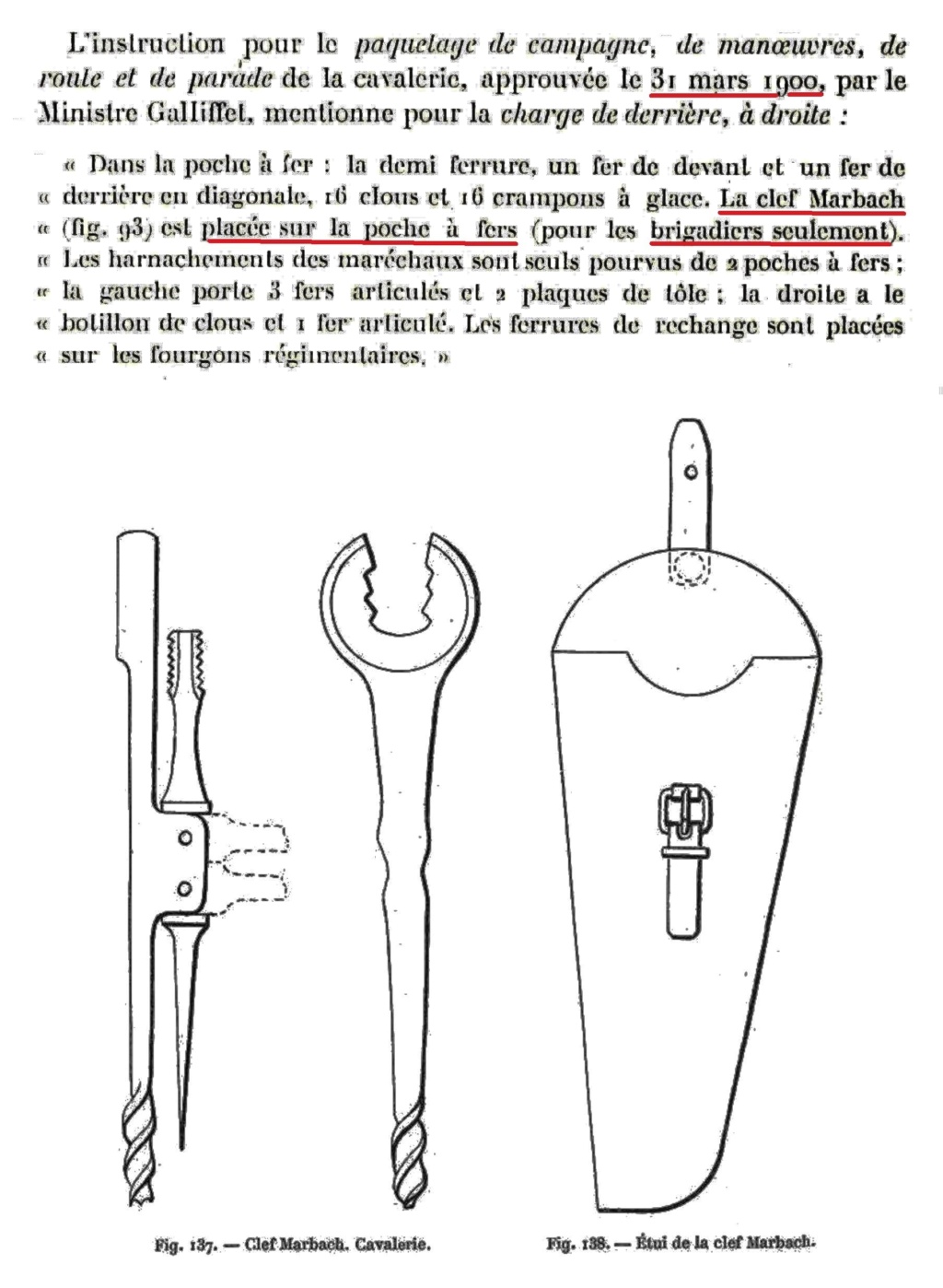 Sacoches et outils des maréchaux ferrants de l'armée (Cavalerie et artillerie)  - Page 4 A-12