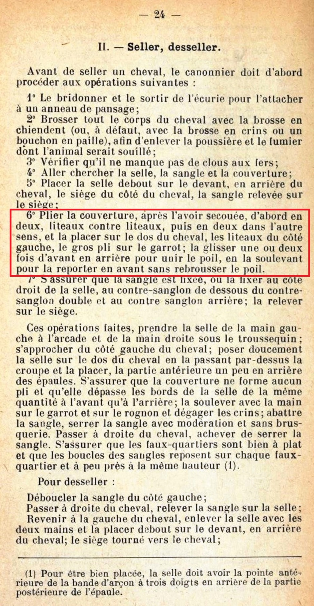 Les couvertures de cavalerie (légère et lourde)   Bullet30