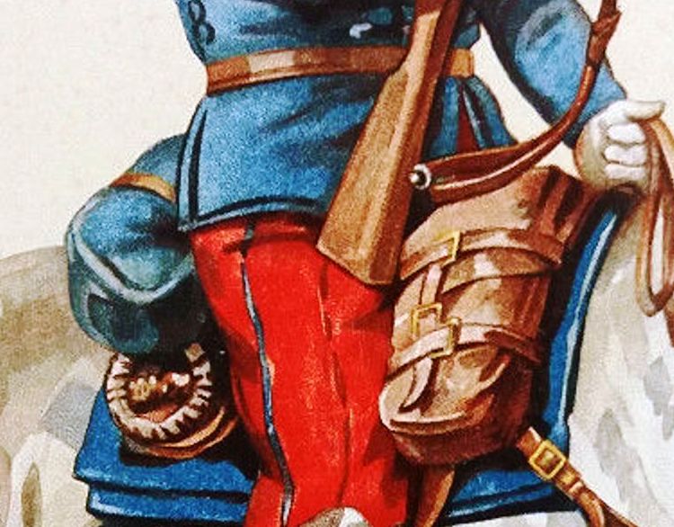 Le pliage du manteau de cavalerie  Chasse13