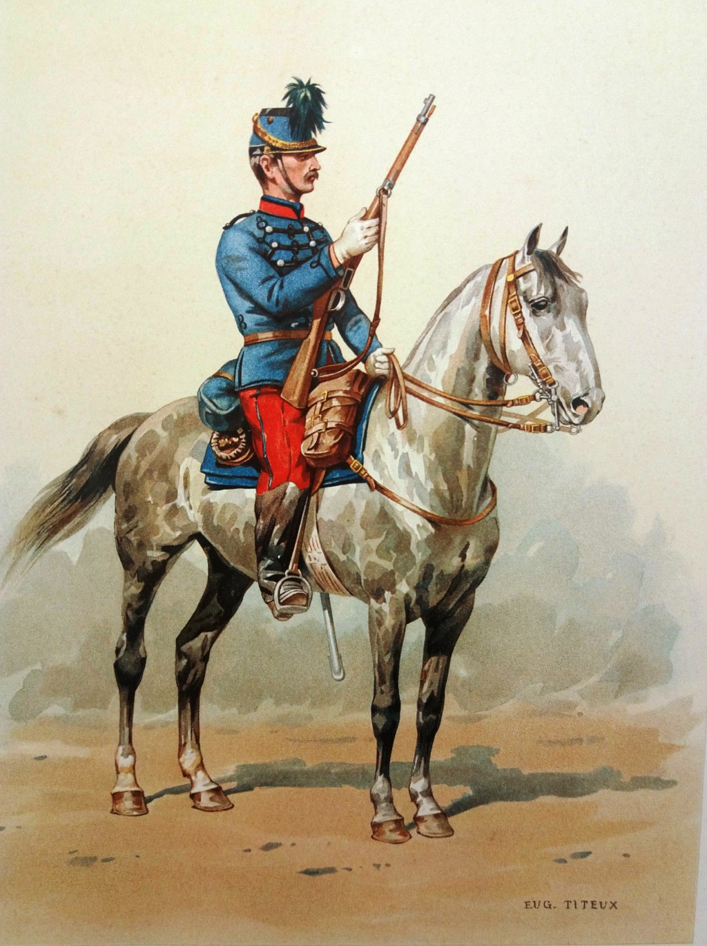 Les couvertures de cavalerie (légère et lourde)   Chasse29