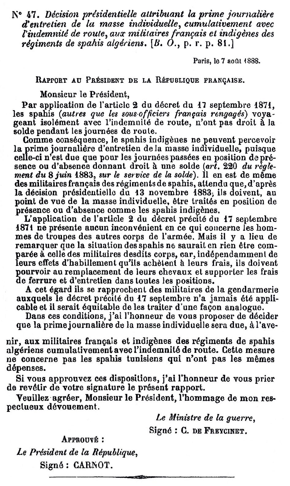 Marquage des montures appartenant à l'Etat au 19ème siècle. Cumul_10