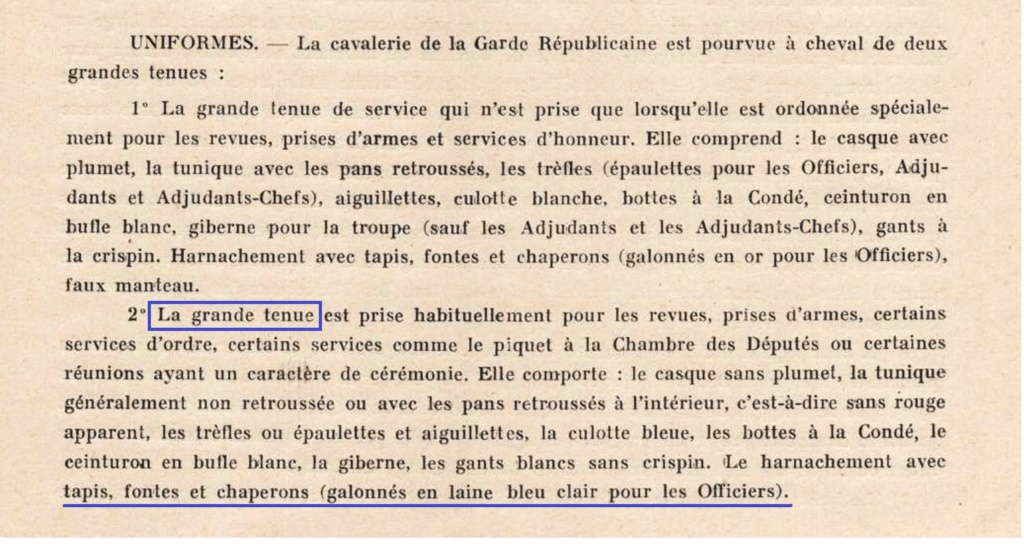 Harnachement de la Gendarmerie et de la Garde Républicaine Garde_12