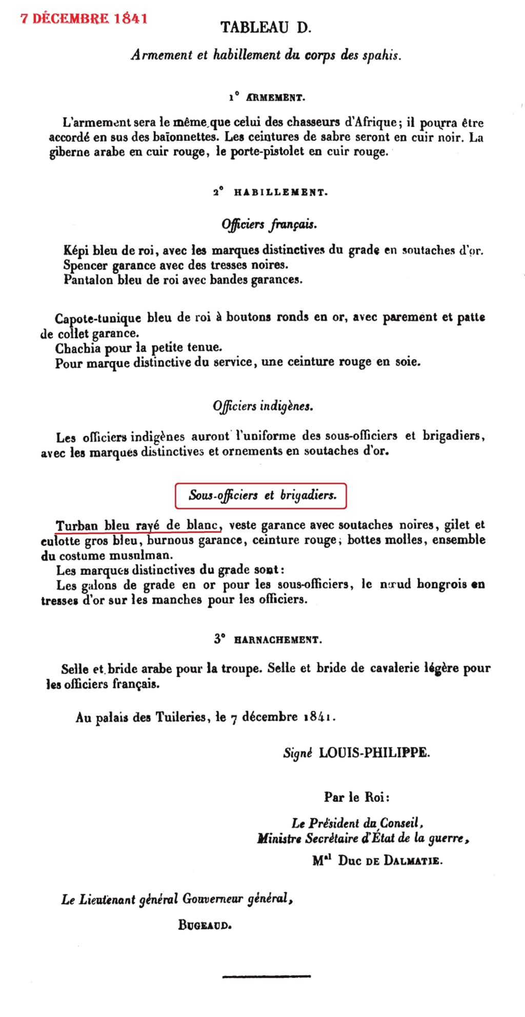 Dossier général : les spahis  - Page 4 Ordonn10
