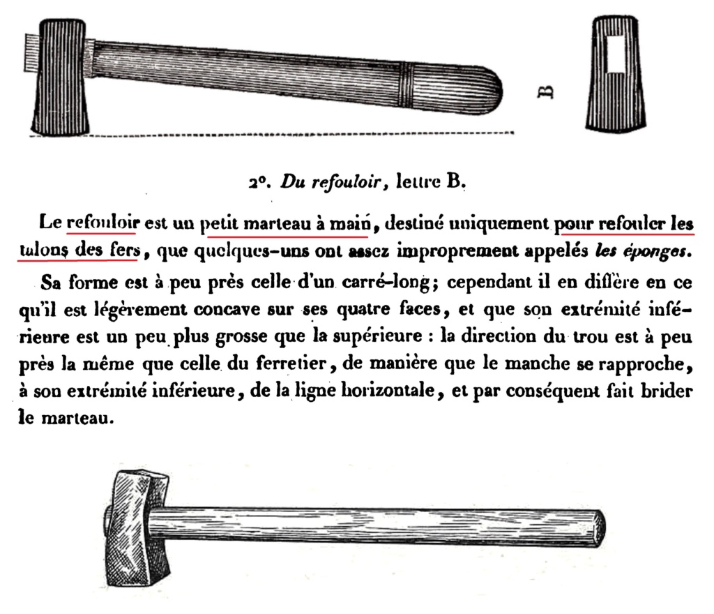 Sacoches et outils des maréchaux ferrants de l'armée (Cavalerie et artillerie)  - Page 2 Refoul10
