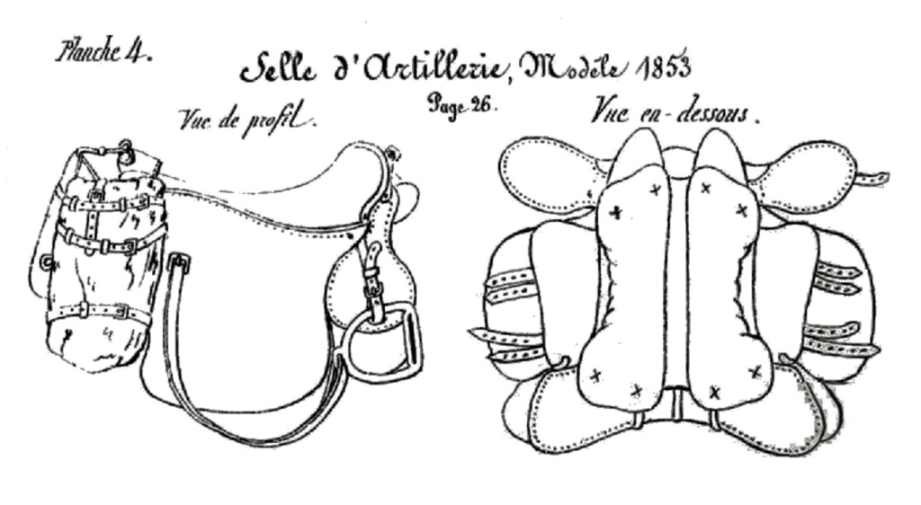 Sacoches et outils des maréchaux ferrants de l'armée (Cavalerie et artillerie)  - Page 2 Selle_44