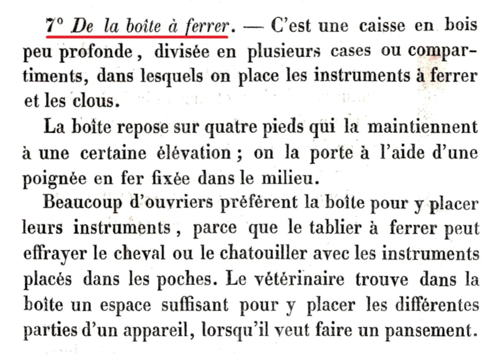 Sacoches et outils des maréchaux ferrants de l'armée (Cavalerie et artillerie)  - Page 2 Traitz15