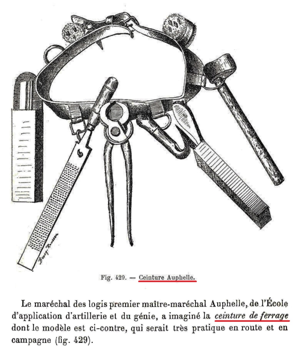 Sacoches et outils des maréchaux ferrants de l'armée (Cavalerie et artillerie)  - Page 3 Traitz19