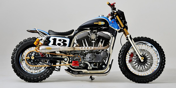 Le scrambler Sportster Custom XLST3 Harley17