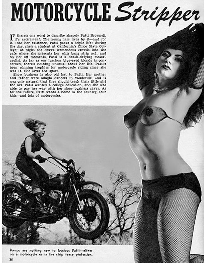 Vieilles photos (pour ceux qui aiment les anciennes photos de bikers ou autre......) - Page 5 Patti-10