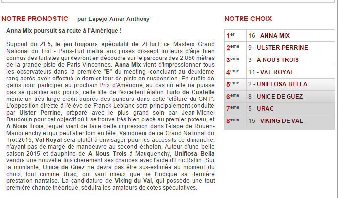 6 DÉCEMBRE 2015 • R1C5 - 15h08 • VINCENNES - MASTERS GRAND NATIONAL DU TROT PARIS-TURF 2015-100