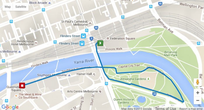 planimetria 2016 » Herald Sun Tour (2.1) - Prologo  »  Melbourne › Melbourne (2.1 km)