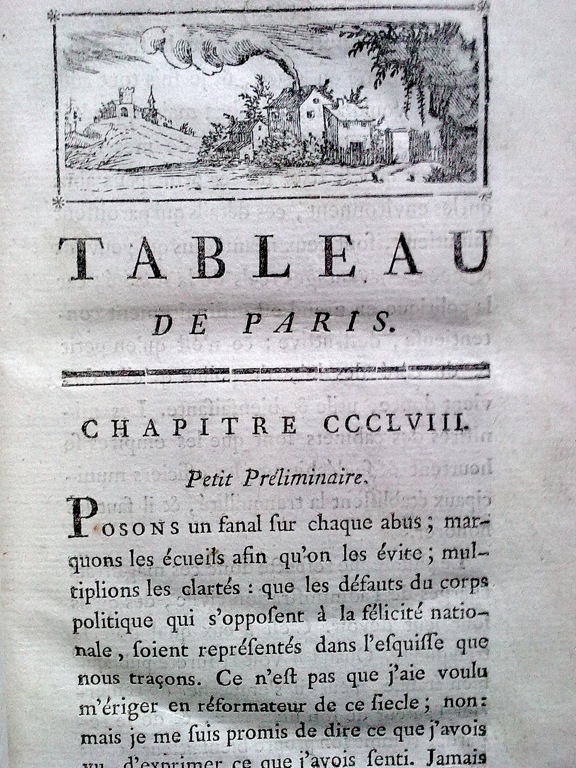 Le Tableau de Paris par Mercier (1782) Preili10