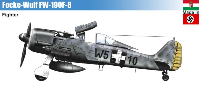 FW 190 F8   hongrois revell 1/32 Left10