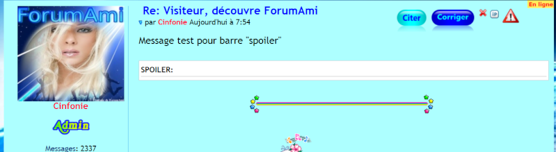 La fonction "spoiler" ne fonctionne pas 122