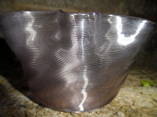 Antique fluted ribbed glass bowl  004_6410