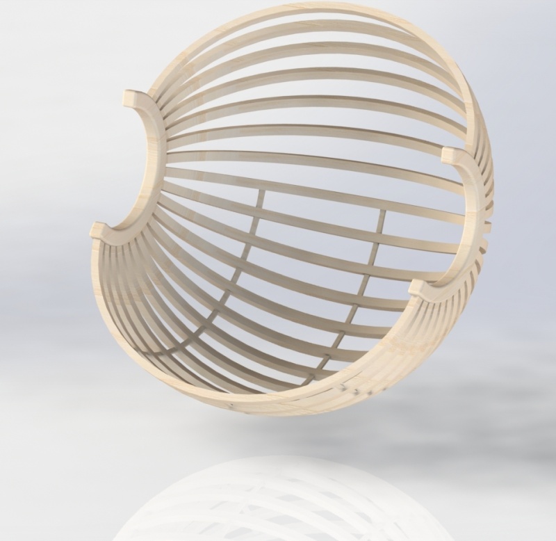 un fauteuil boule suspendu pour noël Fouteu11