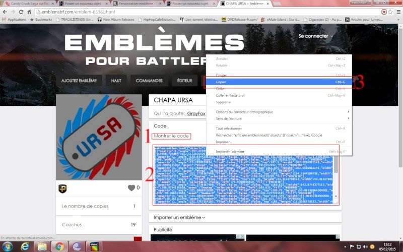 Comment ajouté et appliquer un embleme sur Battlelog. Emblem11