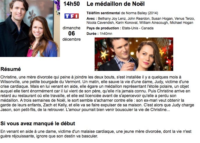 le médaillon de Noël / The Christmas Secret 2014- Le_med10