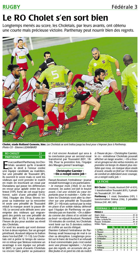 Matchs 15 Novembre Cholet10