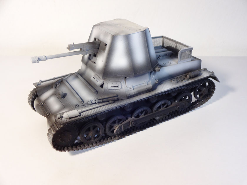  Panzerjäger I avec PAK 47mm [ Italeri 1/35ème] (Peinture terminée). Dsc01310