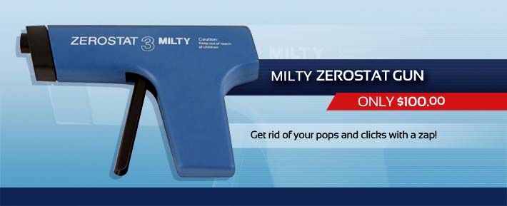Milty Pro Zerostat 3  - Static Neutralizer, Anti Static for Vinyl, CD. Milty10