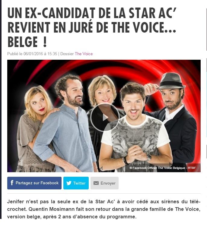 The Voice Belgique, Captu133