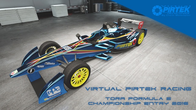Virtual Pirtek Racing / CTech Motorsport Formula E Team Livery Unveiled Virtua13