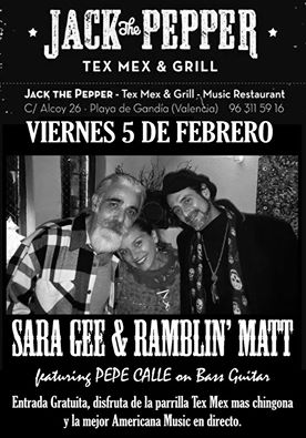SARA GEE AND RAMBLIN' MATT - JACK THE PEPPER.PLAYA DE GANDIA.5 FEBRERO 12552910