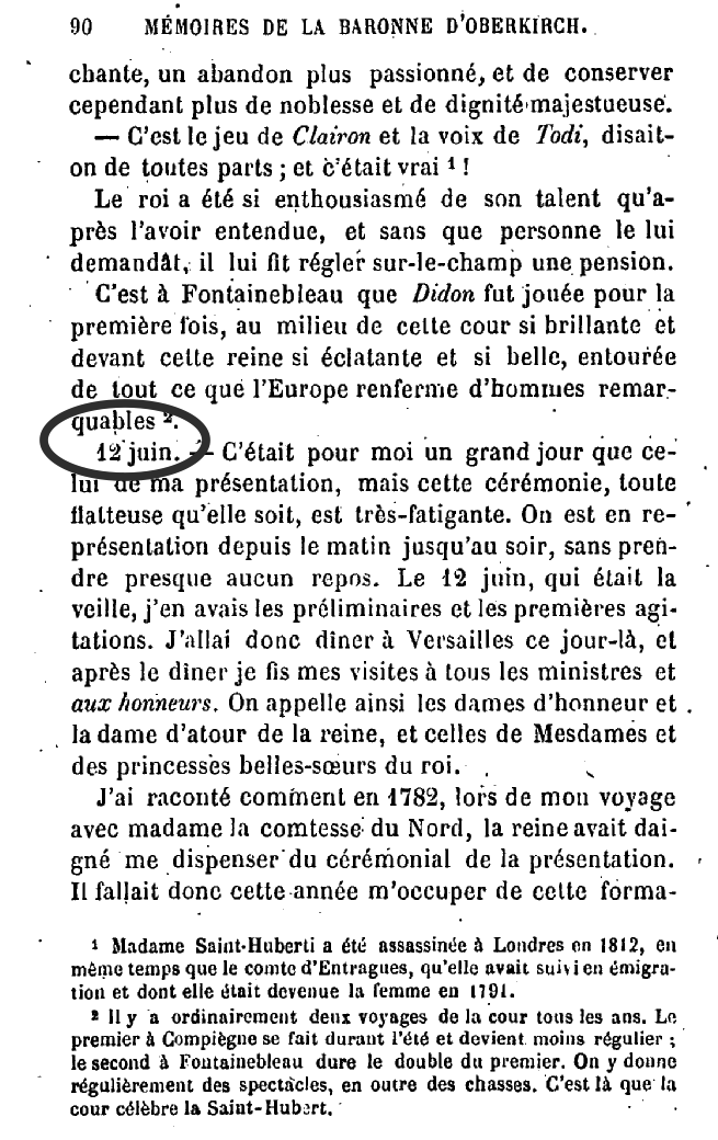 La présentation à la Cour 111