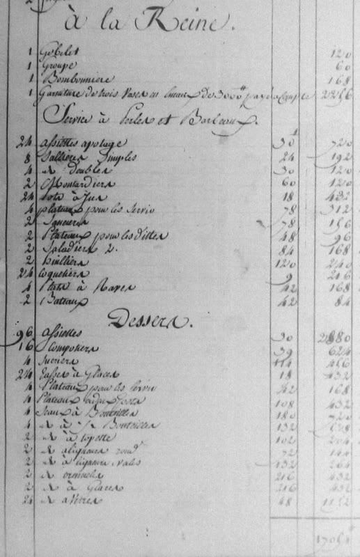Service en porcelaine de Sèvres "à décor de perles et de barbeaux" de Marie-Antoinette 63557910