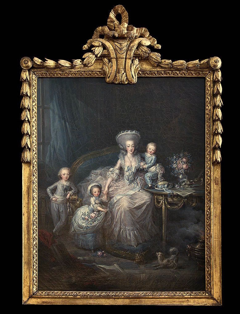 vestale - Portraits de Marie-Antoinette et de la famille royale par Charles Le Clercq ou Leclerq Comtes19