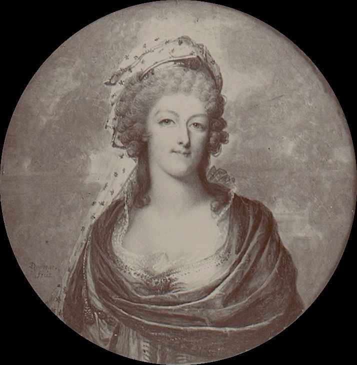 Portrait en miniature de Marie-Antoinette, par Elise Larrieu Dumont12