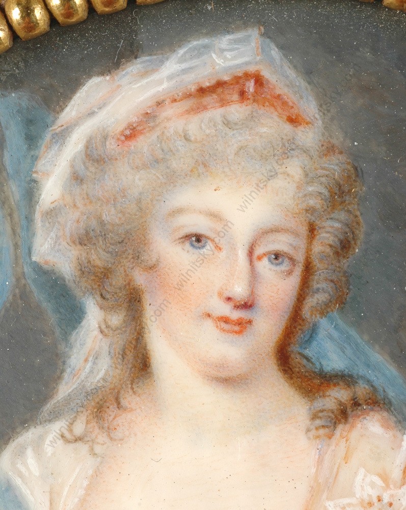Portrait en miniature de Marie-Antoinette, par Elise Larrieu Larrie11
