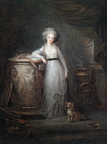 Leclercq - Portraits de Marie-Antoinette et de la famille royale par Charles Le Clercq ou Leclerq Madame16