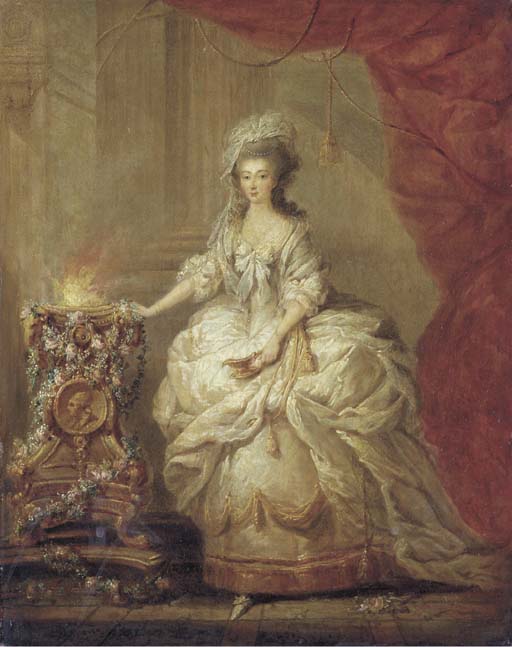 Leclercq - Portraits de Marie-Antoinette et de la famille royale par Charles Le Clercq ou Leclerq Marie105