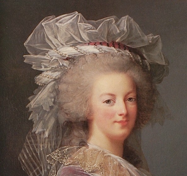 Marie Antoinette au livre, en robe rouge, par et d'après Elisabeth Vigée Le Brun (1785) Marie_79
