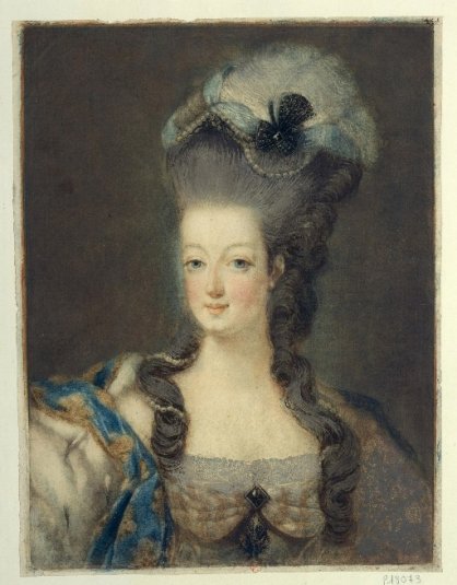 Marie-Antoinette en grand habit de cour (1775), par et d'après Jean-Baptiste-André Gautier Dagoty Marie_95