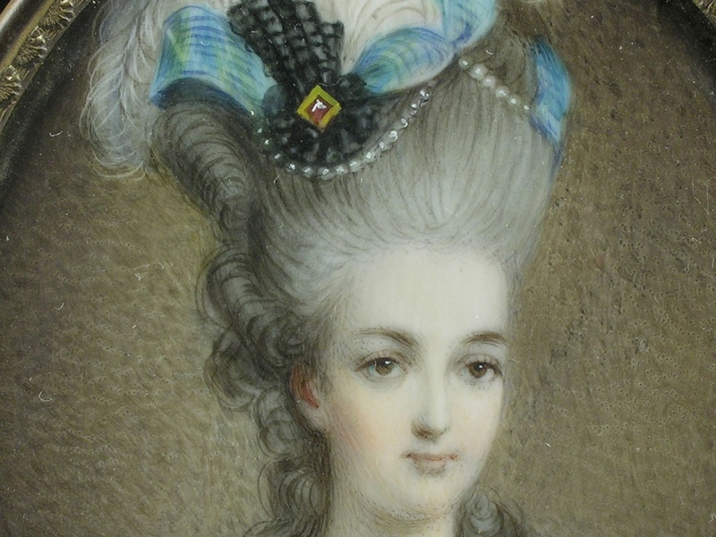 Marie-Antoinette en grand habit de cour (1775), par et d'après Jean-Baptiste-André Gautier Dagoty Marie_96