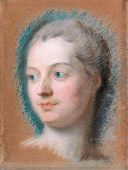 Pompadour - Portrait de Mme de Pompadour par Quentin de la Tour Pompad21