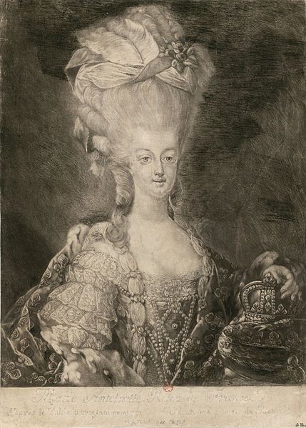 Marie-Antoinette en grand habit de cour (1775), par et d'après Jean-Baptiste-André Gautier Dagoty Portra19