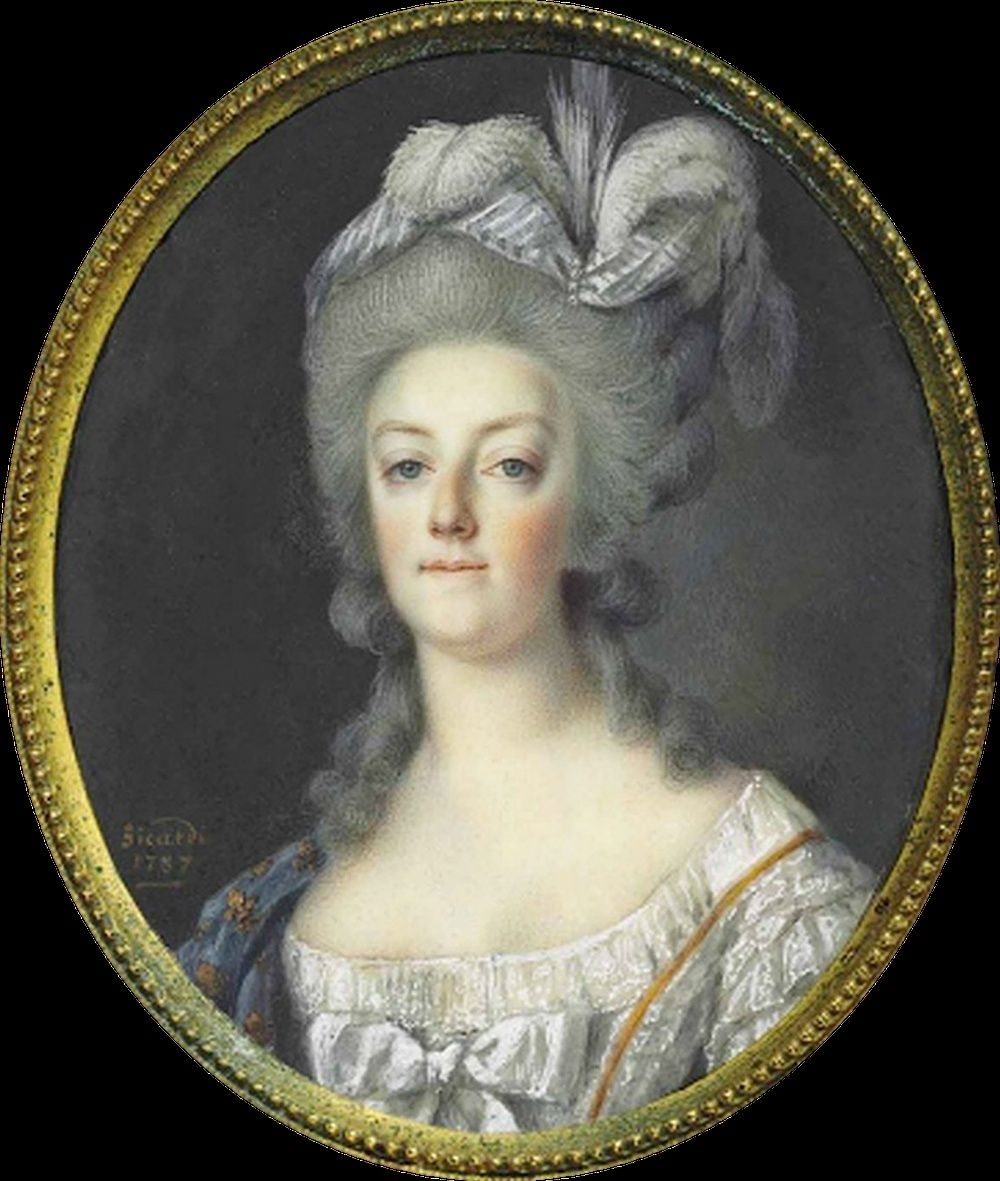 Portraits de Marie-Antoinette et Louis XVI, par Louis-Marie Sicard, dit Sicardi ou Sicardy Sicard11