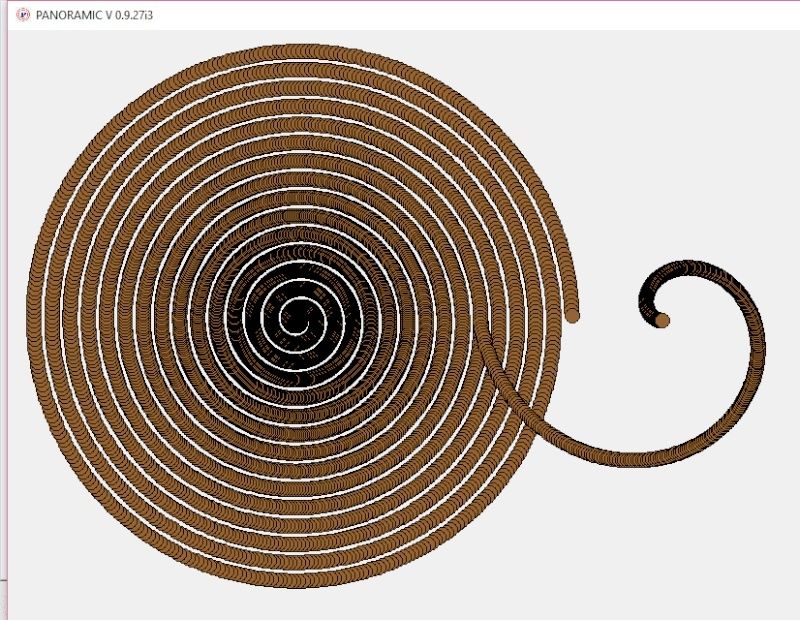 comment faire des cercles contigus sur spirale. Aa110