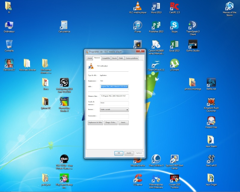 Problème de police win7 Win710