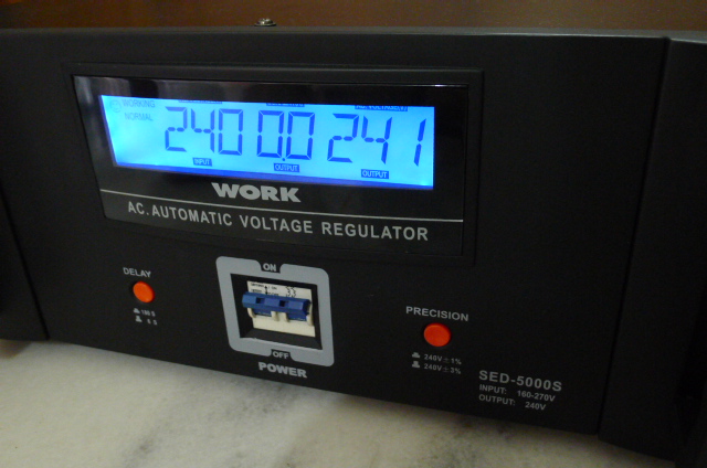 WORK AC Automatic Voltage Regulator SED-5000S (Used) SOLD P1110118