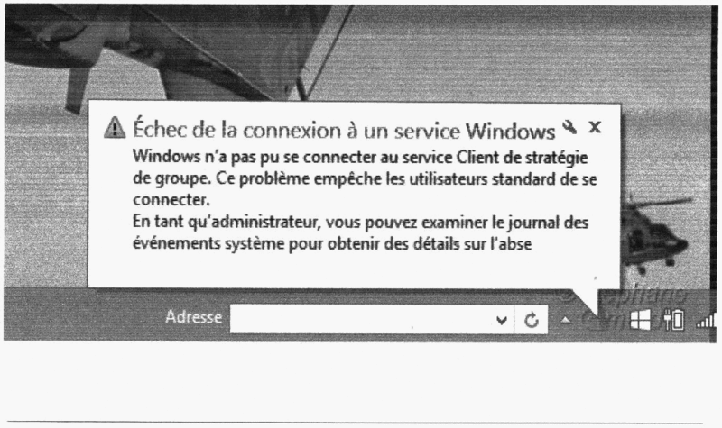 ouverture de Google chrome impossible Window10