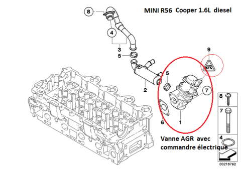 MINI R56 cooper 1,6 D an 2007 ] Vanne egr HS : perte de puissance
