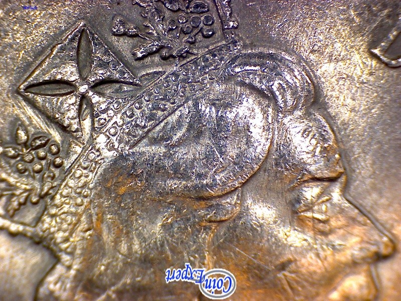 1996 - "6" Loin, Coin Décalé & Détérioré, Éclat de coin, Av & Rev. (Die Shift, Deteriorated, Chip) 0110